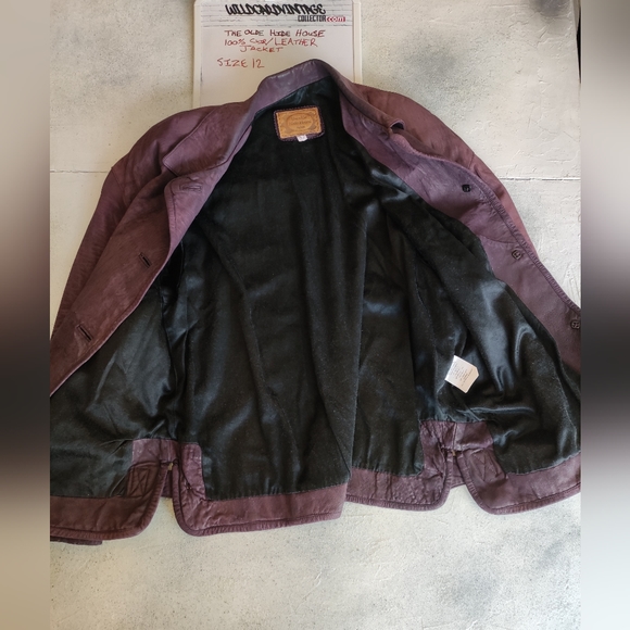 The Olde Hide House Leather Suede Jacket Size 12 - Picture 7 of 10